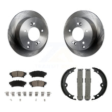 Charger l'image dans la galerie, Rear Disc Rotors Ceramic Pads And Parking Brake Shoes Kit For Lexus IS250