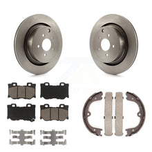 Load image into Gallery viewer, Rear Disc Rotors Ceramic Pads &amp; Parking Shoes Kit For INFINITI Q50 M37 FX50 QX70