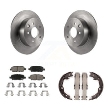 Load image into Gallery viewer, Rear Disc Rotors Ceramic Pads And Parking Brake Shoes Kit For Nissan Sentra Juke