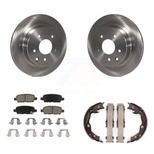 Charger l'image dans la galerie, Rear Disc Rotors Ceramic Pads Parking Brake Shoes Kit For Nissan Rogue LEAF Juke