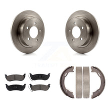 Charger l'image dans la galerie, Rear Disc Rotors Ceramic Pads Parking Shoes Kit For 2004-2008 Chrysler Pacifica