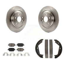 Charger l'image dans la galerie, Rear Disc Rotors Ceramic Pads And Parking Shoes Kit For 2008-2009 Volvo S80 FWD