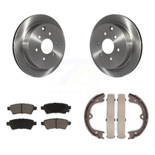 Load image into Gallery viewer, Rear Disc Rotors Ceramic Pads And Parking Shoes Kit For 2006-2007 Nissan Xterra