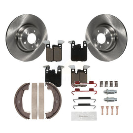 Rear Disc Rotors Ceramic Pads Parking Shoes And Hardware Kit For BMW 320i xDrive