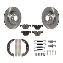 Charger l'image dans la galerie, Rear Disc Rotors Ceramic Pads Parking Brake Shoes &amp; Hardware Kit For BMW 428i 3