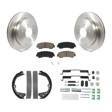 Load image into Gallery viewer, Rear Disc Rotors Ceramic Pads Parking Shoes Hardware Kit For 17-19 Nissan TITAN