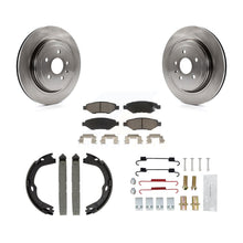 Load image into Gallery viewer, Rear Disc Rotors Ceramic Pads Parking Brake Shoes Hardware Kit For Cadillac CTS