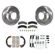 Charger l'image dans la galerie, Rear Disc Rotors Ceramic Pads Parking Brake Shoes And Hardware Kit For