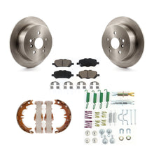 Charger l'image dans la galerie, Rear Disc Rotors Ceramic Pads Parking Shoes Hardware Kit For 09-16 Toyota Venza