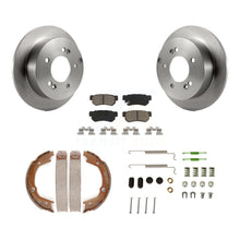 Charger l'image dans la galerie, Rear Disc Rotors Ceramic Pads Parking Shoes Hardware Kit For Hyundai Sonata 2.4L