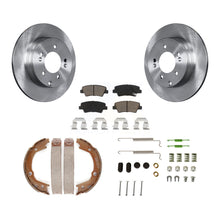 Charger l'image dans la galerie, Rear Disc Rotors Ceramic Pads Parking Shoes Hardware Kit For Hyundai Sonata 3.3L