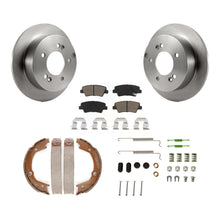 Charger l'image dans la galerie, Rear Disc Rotors Ceramic Pads Parking Shoes Hardware Kit For Hyundai Sonata 2.4L