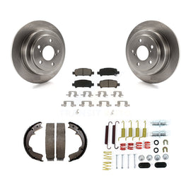 Rear Disc Rotors Ceramic Pads Parking Shoes And Hardware Kit For Subaru Forester