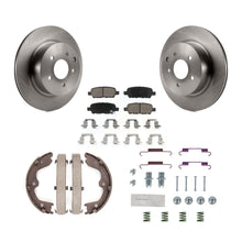 Charger l'image dans la galerie, Rear Disc Rotors Ceramic Pads Parking Shoes Hardware Kit For INFINITI Nissan G37