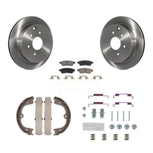 Charger l'image dans la galerie, Rear Disc Rotors Ceramic Pads Parking Shoes And Hardware Kit For Nissan Frontier