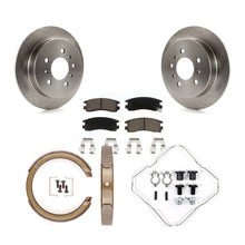 Charger l'image dans la galerie, Rear Disc Rotors Ceramic Pads Parking Shoes Hardware Kit For Chevrolet Impala Am
