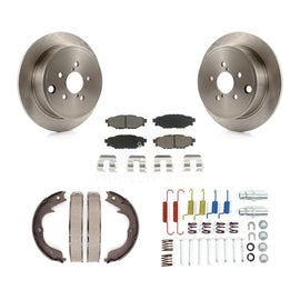 Rear Disc Rotors Ceramic Pads Parking Shoes And Hardware Kit For Subaru Impreza