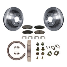 Charger l'image dans la galerie, Rear Disc Rotors Ceramic Pads Parking Shoes Hardware Kit For Chevrolet GMC Envoy