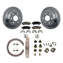 Charger l'image dans la galerie, Rear Disc Rotors Ceramic Pads Parking Shoes Hardware Kit For Chevrolet GMC 1500