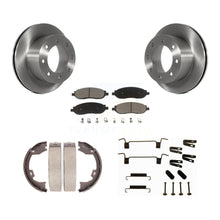 Charger l'image dans la galerie, Rear Disc Rotors Ceramic Pads Parking Shoes &amp; Hardware Kit For Ford F-350 Super