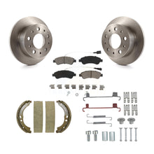 Load image into Gallery viewer, Rear Disc Rotors Ceramic Pads Parking Shoes Hardware Kit For Ram ProMaster 2500