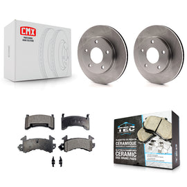 Front Brake Rotors Ceramic Pad Kit For Chevrolet S10 GMC Sonoma Blazer Jimmy S15