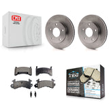 Front Brake Rotors Ceramic Pad Kit For Chevrolet S10 GMC Sonoma Blazer Jimmy S15