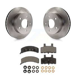 [Front] 1990-2002 Chevrolet Astro GMC Safari AWD Premium OE Brake Rotors & Ceramic Pads Kit For Max Braking