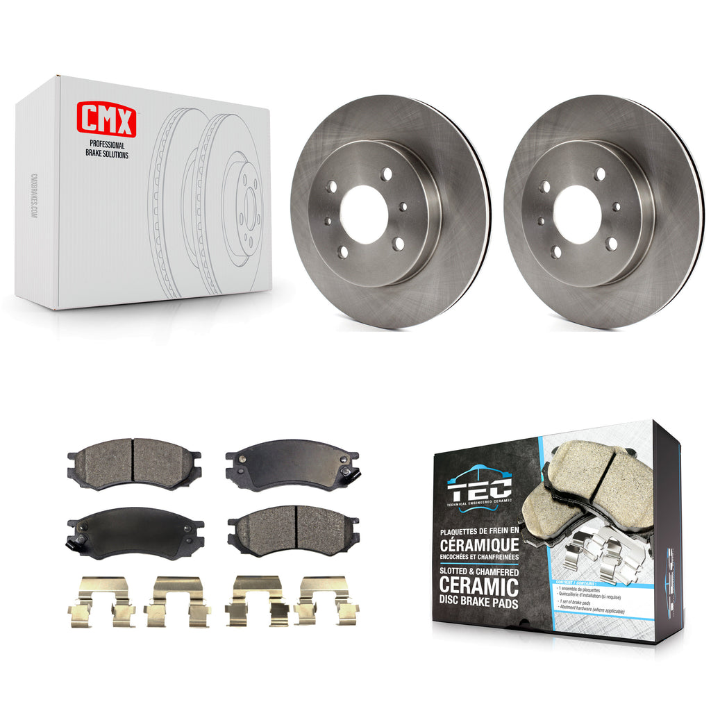 Front Disc Brake Rotors Ceramic Pad Kit For Saturn SL2 SL1 SC2 SL SC1 SW2 SW1 SC