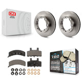 Front Disc Brake Rotors & Ceramic Pad Kit For K1500 Suburban GMC Chevrolet K2500