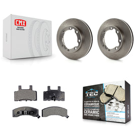 Front Brake Rotors & Ceramic Pad Kit For Dodge Ram 2500 K3500 3500 Chevrolet GMC