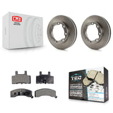 Front Brake Rotors & Ceramic Pad Kit For Dodge Ram 2500 K3500 3500 Chevrolet GMC