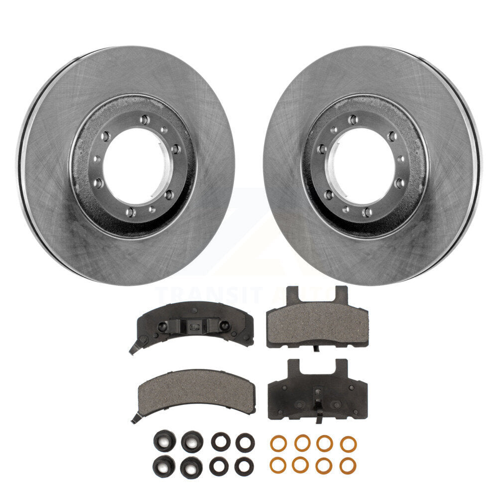 Front Disc Brake Rotor Ceramic Pad Kit For Cadillac DeVille Fleetwood 60 Special