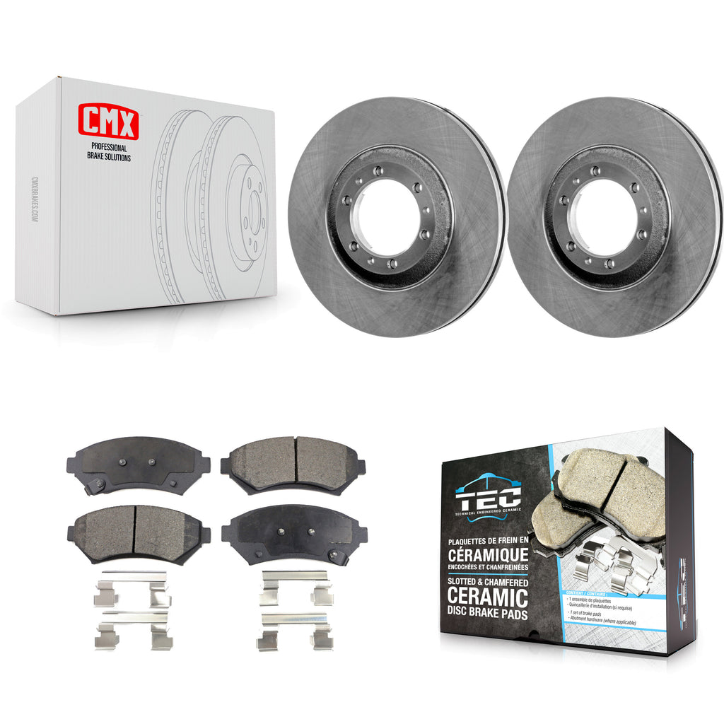 Front Brake Rotor & Ceramic Pad Kit For Buick LeSabre Century Pontiac Grand Prix