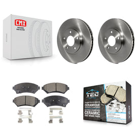 Front Brake Rotors & Ceramic Pad Kit For Chevrolet Buick Impala LeSabre Cadillac