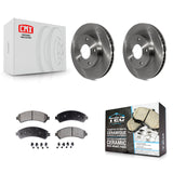 Front Disc Brake Rotor Ceramic Pad Kit For Chevrolet S10 Blazer GMC Sonoma Jimmy