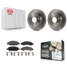 [Front] 2007 GMC Sierra 1500 Disc rear brakes Premium OE Brake Rotors & Ceramic Pads Kit For Max Braking