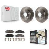 [Front] 2007 GMC Sierra 1500 Disc rear brakes Premium OE Brake Rotors & Ceramic Pads Kit For Max Braking