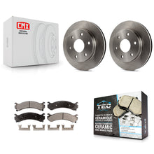 Load image into Gallery viewer, [Front] 2006 Chevrolet Express 2500 GMC Savana Premium OE Brake Rotors &amp; Ceramic Pads Kit For Max Braking