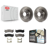 Front Brake Rotors Ceramic Pad Kit For Chevrolet Silverado 1500 GMC Tahoe Sierra