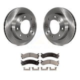 Front Brake Rotor Ceramic Pad Kit For Chevrolet Silverado 2500 HD GMC Express H2