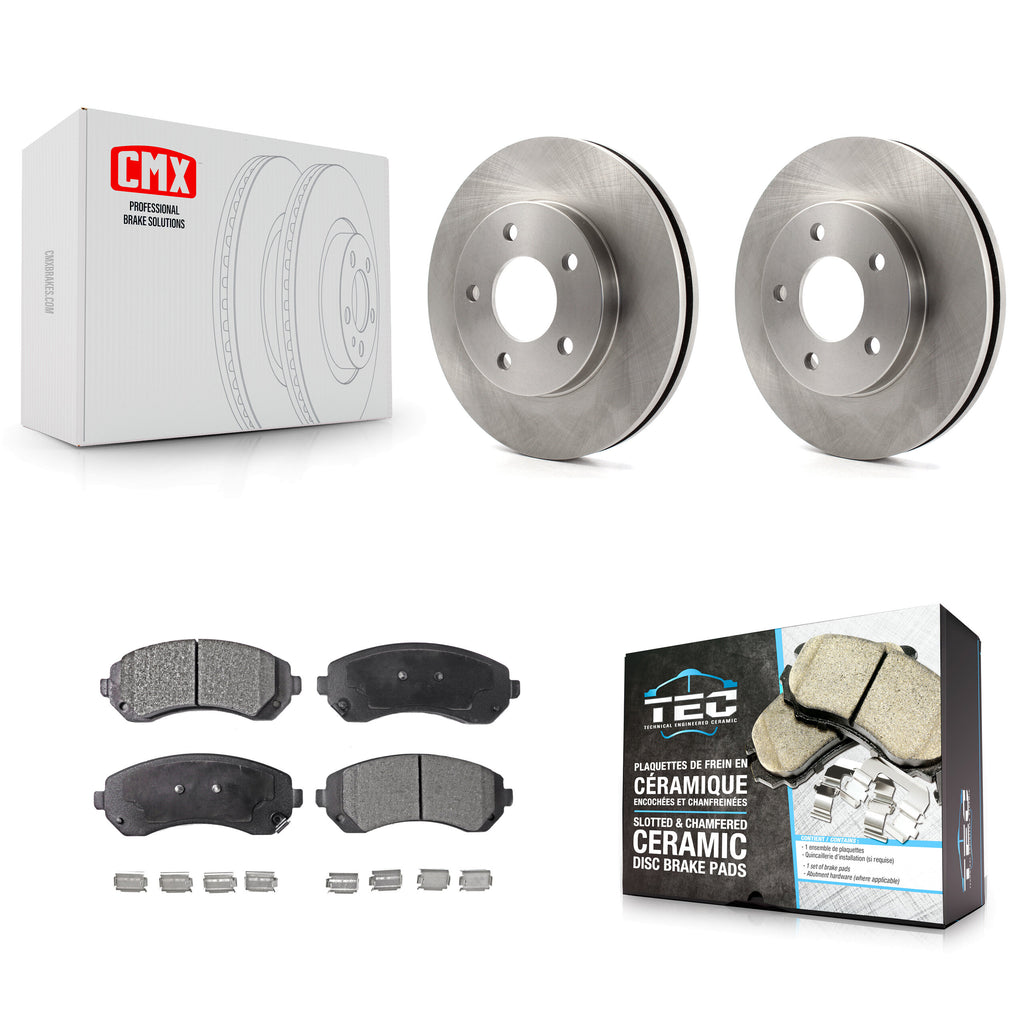 Front Disc Brake Rotors And Ceramic Pads Kit For Buick Rendezvous Pontiac Aztek