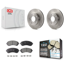 Front Disc Brake Rotors And Ceramic Pads Kit For Buick Rendezvous Pontiac Aztek