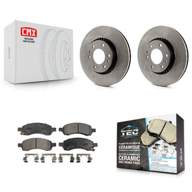Front Brake Rotor Ceramic Pad Kit For Chevrolet Trailblazer GMC Envoy EXT XL SSR