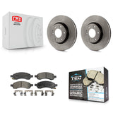 Front Brake Rotor Ceramic Pad Kit For Chevrolet Trailblazer GMC Envoy EXT XL SSR