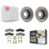 Front Brake Rotor Ceramic Pad Kit For Chevrolet Trailblazer GMC EXT Envoy XL XUV