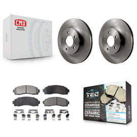 Front Disc Brake Rotors Ceramic Pad Kit For Saturn Vue Chevrolet Equinox Pontiac