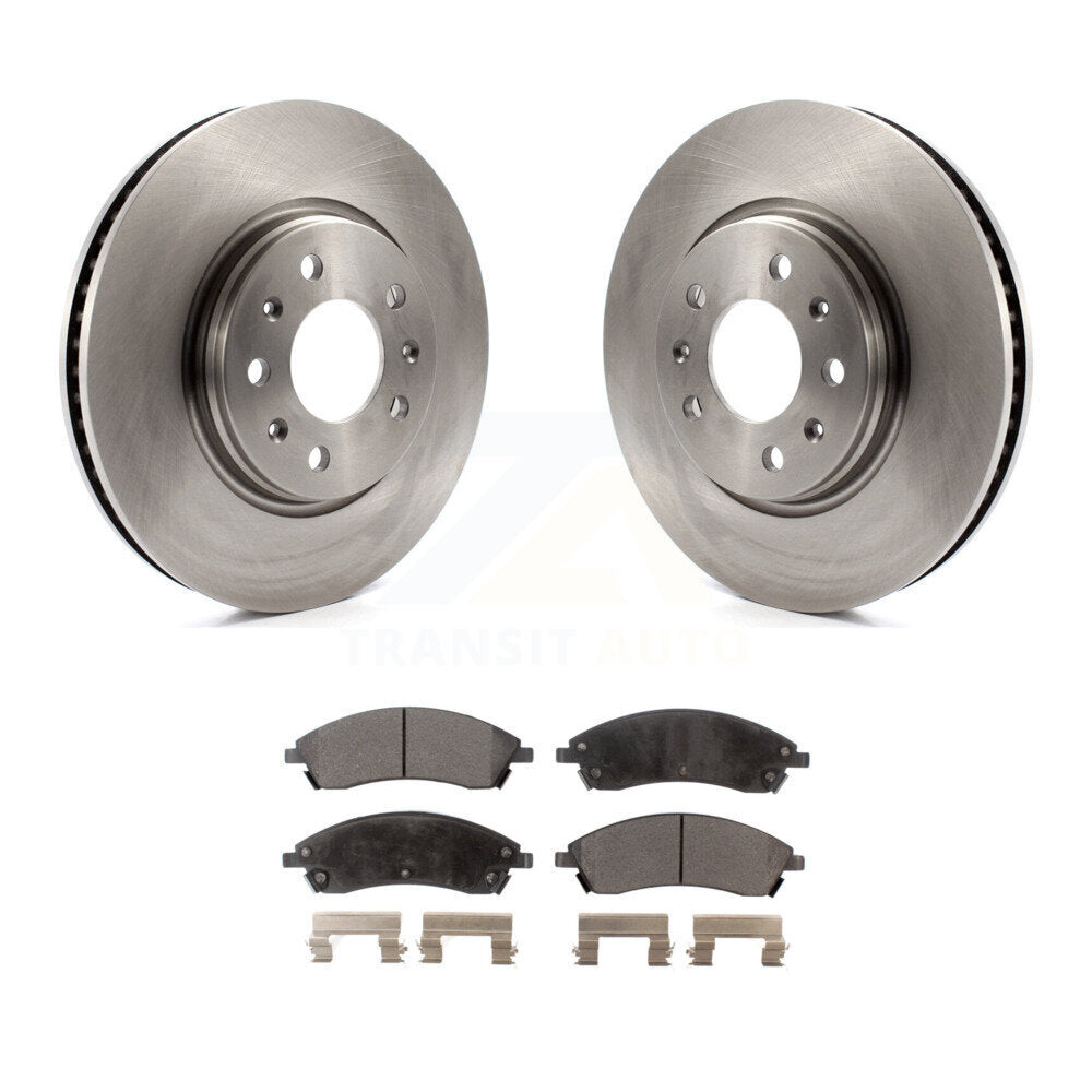 Kit de rotors de frein à disque avant et de plaquettes en céramique pour base Cadillac CTS 2006-2007 