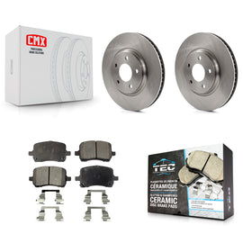 Front Brake Rotors Ceramic Pad Kit For Chevrolet Cobalt Malibu Saturn Ion HHR G6
