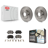 Front Brake Rotors Ceramic Pad Kit For Chevrolet Malibu Pontiac G6 Cobalt Saturn